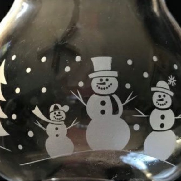 Princess House Christmas Crystal Hurricane Tea light holder - Picture 4 of 5